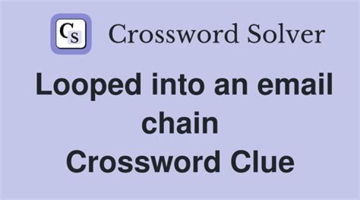 Adds to an email chain, in a way Crossword Clue