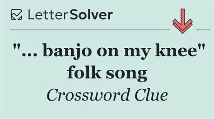 Banjo spot, in song Crossword Clue
