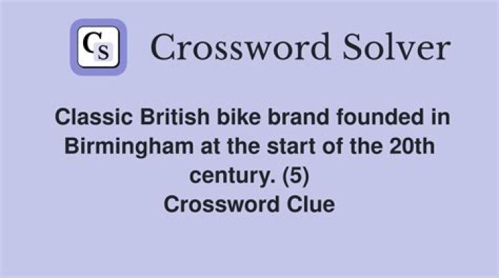 Bike brand Crossword Clue