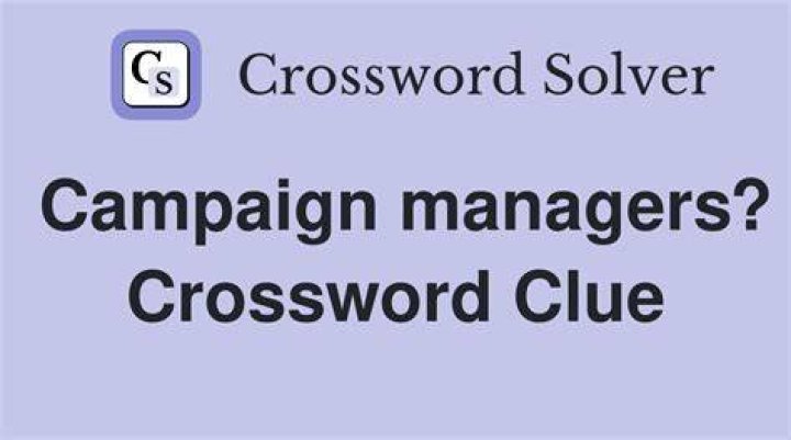 Campaign pros Crossword Clue