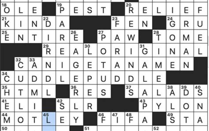 Classic song with the line “Give him a lonely heart like Pagliacci / And lots of wavy hair like Liberace” Crossword Clue
