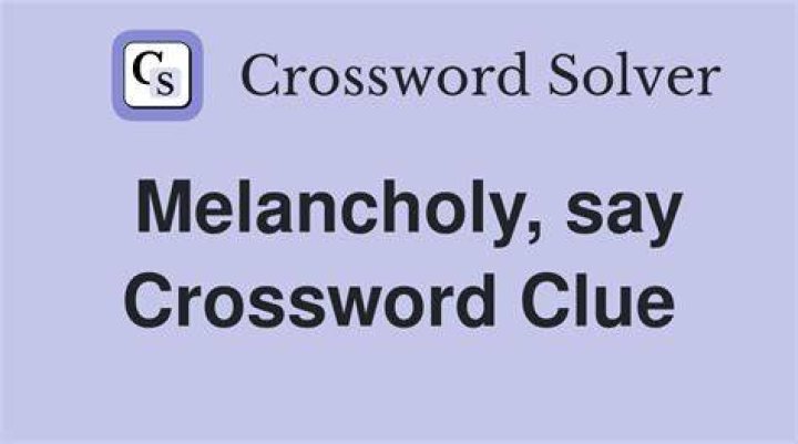 Cloud of melancholy Crossword Clue