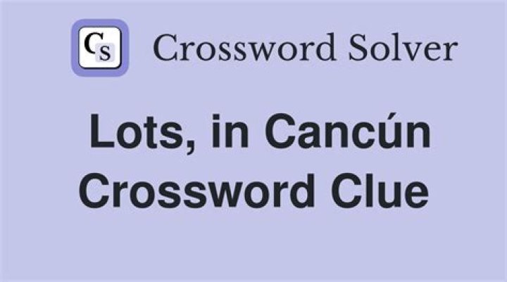Crazy, in Cancún Crossword Clue