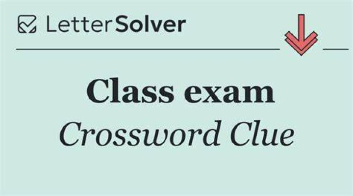 Exam Crossword Clue