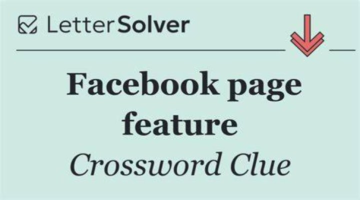 Facebook profile feature Crossword Clue
