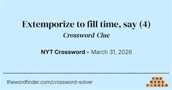 Fill the hold, say Crossword Clue