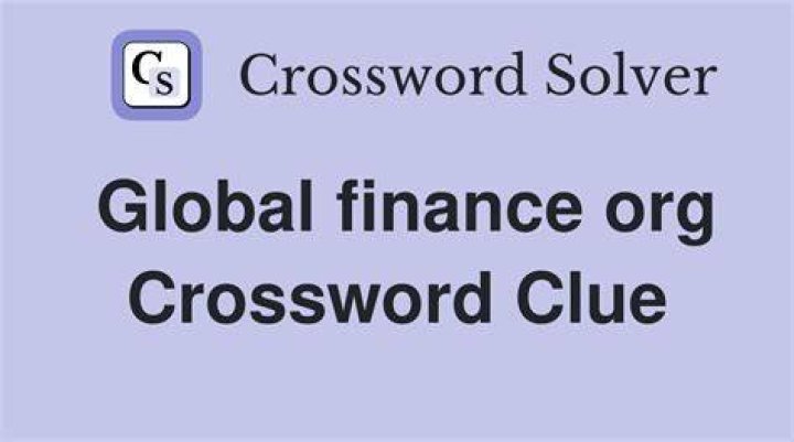 Global finance org. Crossword Clue