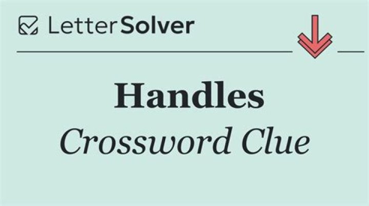 Handles, with “with” Crossword Clue