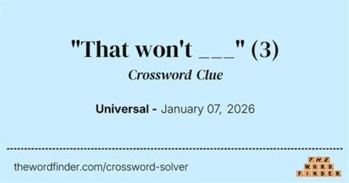 “I won’t ___ it!” Crossword Clue