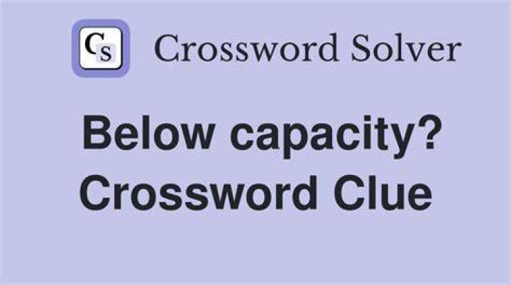 Inn capacity Crossword Clue