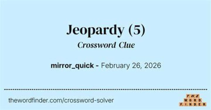 “Jeopardy!” fodder Crossword Clue