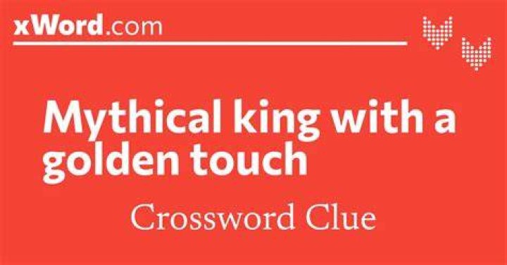 King with a golden touch Crossword Clue