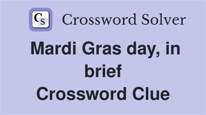 Mardi ___ Crossword Clue