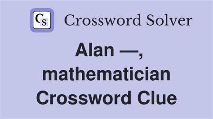 Mathematician Turing Crossword Clue