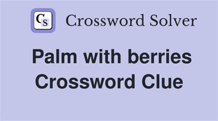 Part of a palm Crossword Clue