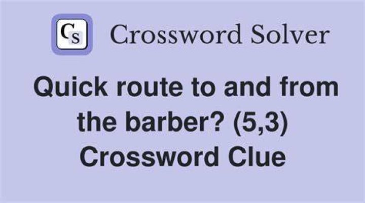 Pattern on a barber pole Crossword Clue