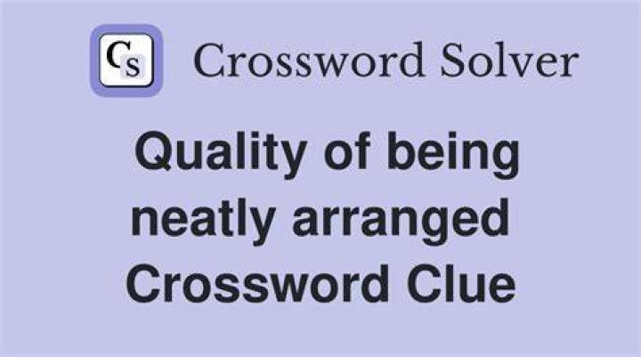 Properly arranged Crossword Clue