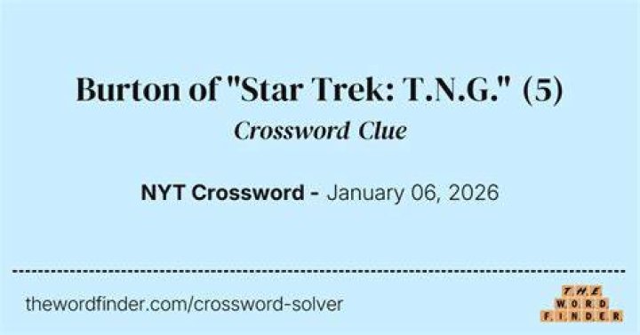 Psionic counselor on “Star Trek: T.N.G.” Crossword Clue