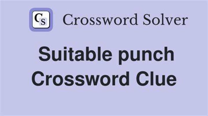 Quick punch Crossword Clue