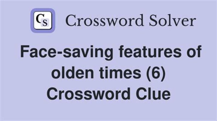 Saving face? Crossword Clue