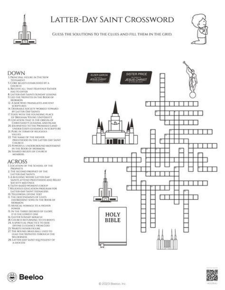Sch. affiliated with the Latter-day Saints Crossword Clue