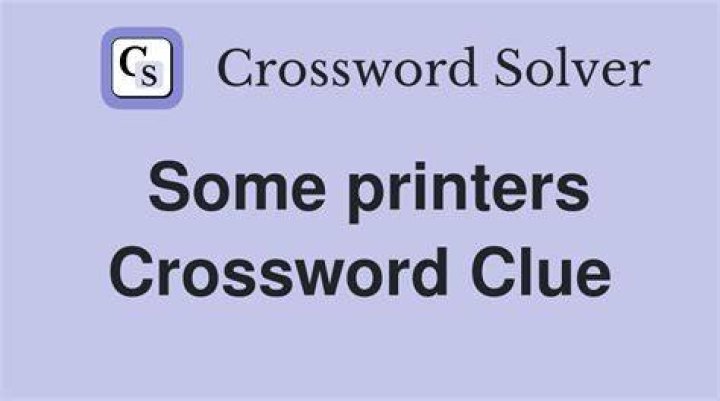 Some office printers Crossword Clue