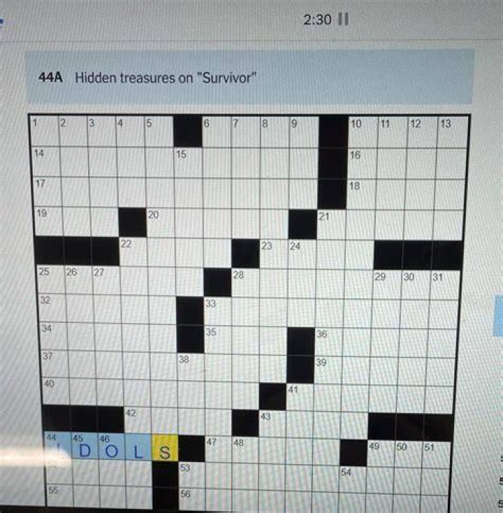 “Survivor” setting, often Crossword Clue