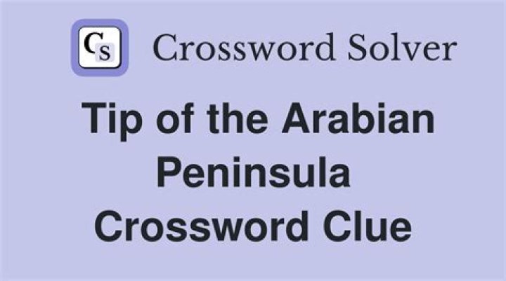 “Toe” of the Arabian Peninsula Crossword Clue