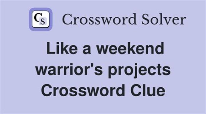 Weekend warrior’s woe Crossword Clue