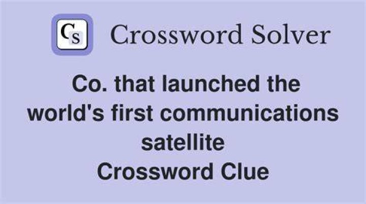 World’s first TV channel to be transmitted via satellite Crossword Clue