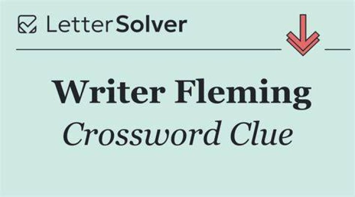 Writer Fleming Crossword Clue